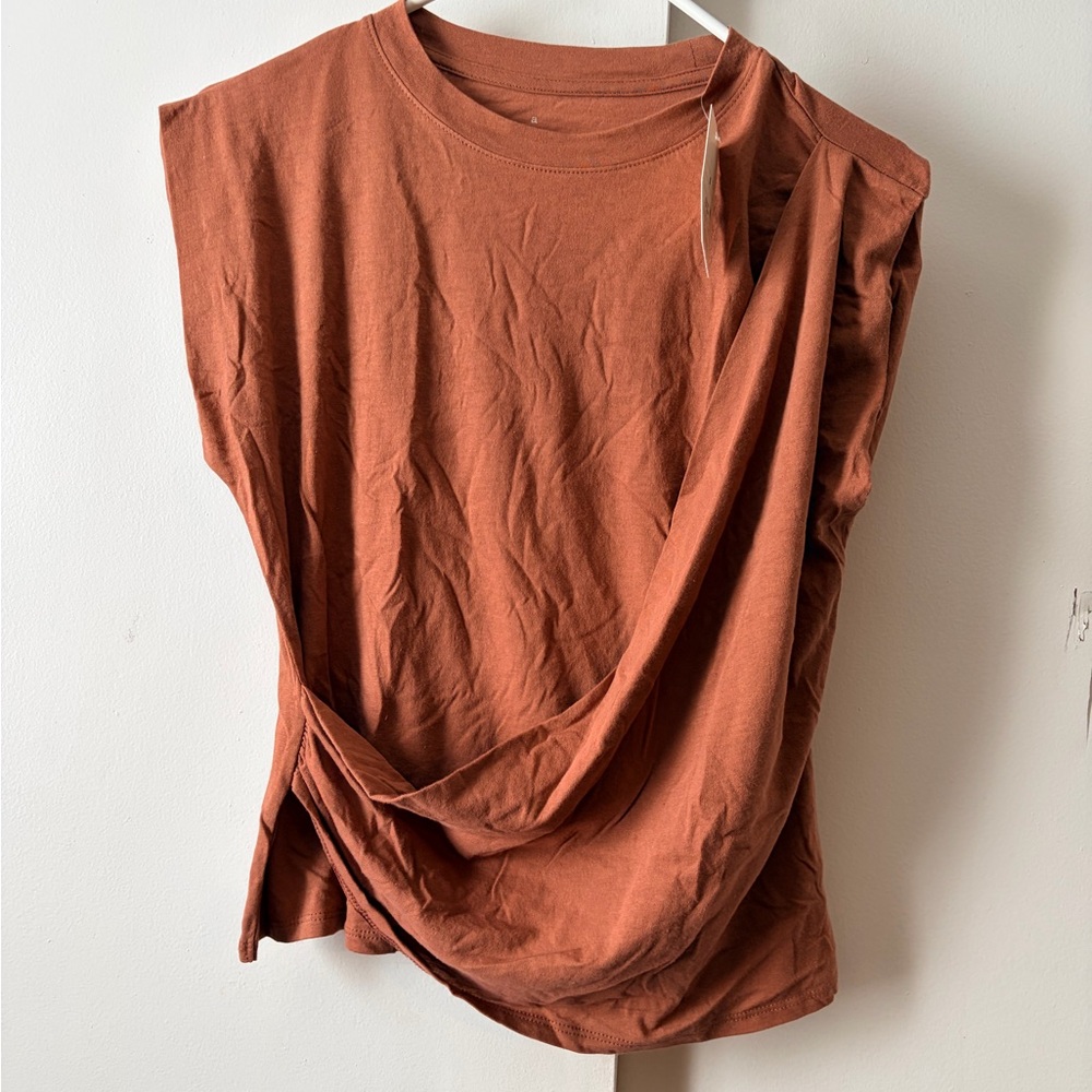 Rust Sleeveless Top